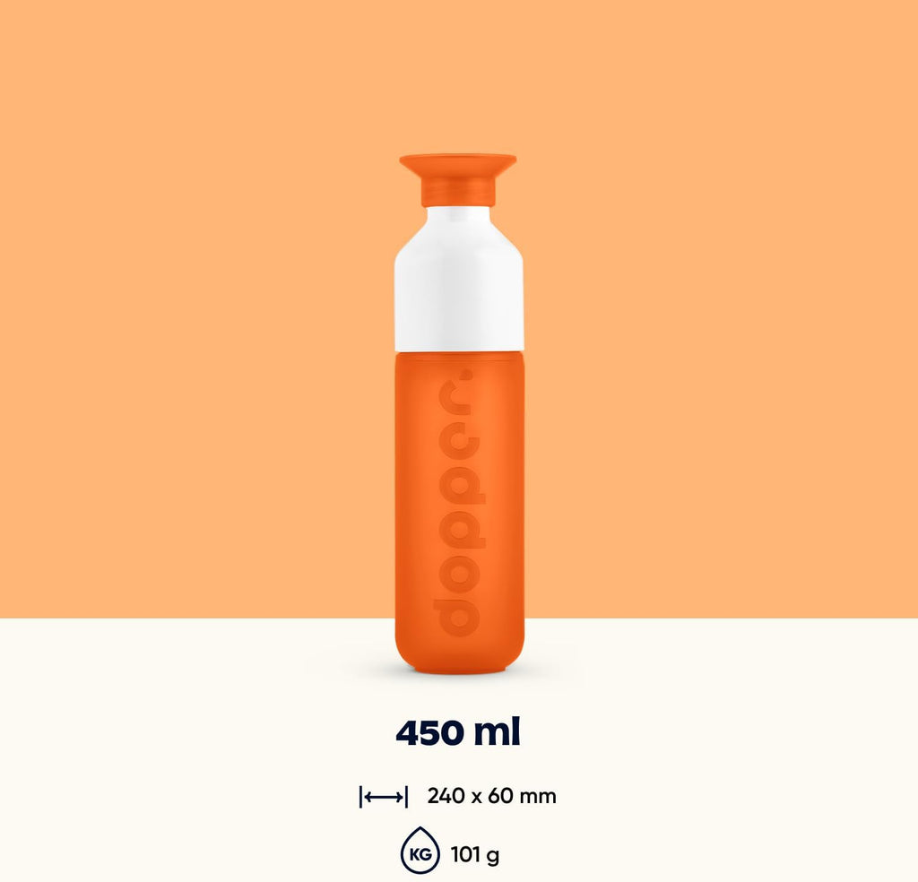 Dopper Original Drinkfles Tidal Teal 450ml - 100% Recyclebare Waterfles - BPA- en ftalaatvrij - Ideale Waterfles voor Onderweg, Fitness & Kantoor