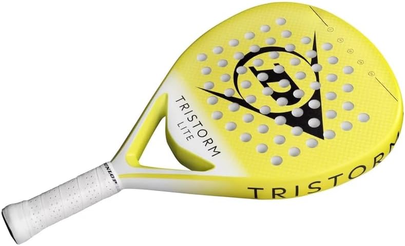 DUNLOP Tristorm Padelracket – Diamantvorm, Grafieten Frame – Power Frame Technologie – Extra Grip Afwerking & Soft EVA Kern – Kracht & Spincontrole