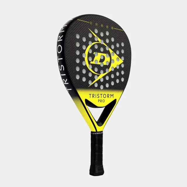 DUNLOP Tristorm Padelracket – Diamantvorm, Grafieten Frame – Power Frame Technologie – Extra Grip Afwerking & Soft EVA Kern – Kracht & Spincontrole