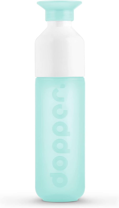 Dopper Original Drinkfles Tidal Teal 450ml - 100% Recyclebare Waterfles - BPA- en ftalaatvrij - Ideale Waterfles voor Onderweg, Fitness & Kantoor