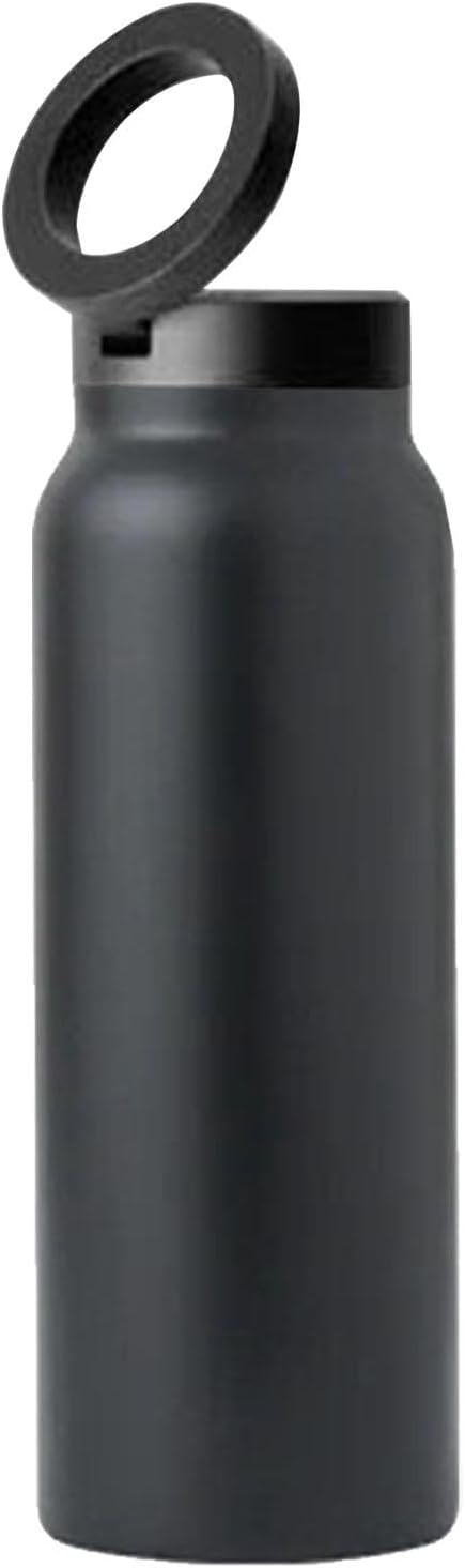 Vacuüm geïsoleerde magnetische waterfles - 24oz Gym & Sport Fles met telefoonhouder | Lekvrije magnetische fles voor buiten rijden, auto en sportschool