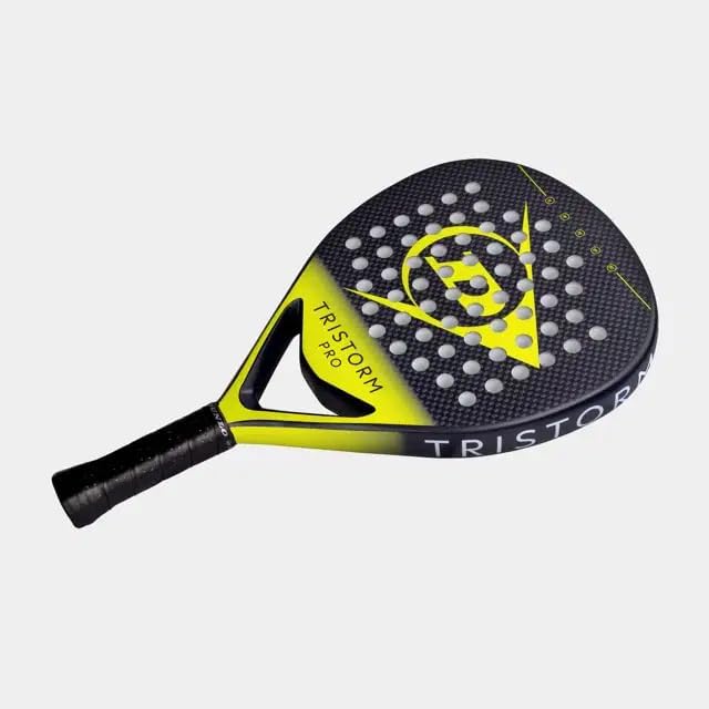DUNLOP Tristorm Padelracket – Diamantvorm, Grafieten Frame – Power Frame Technologie – Extra Grip Afwerking & Soft EVA Kern – Kracht & Spincontrole
