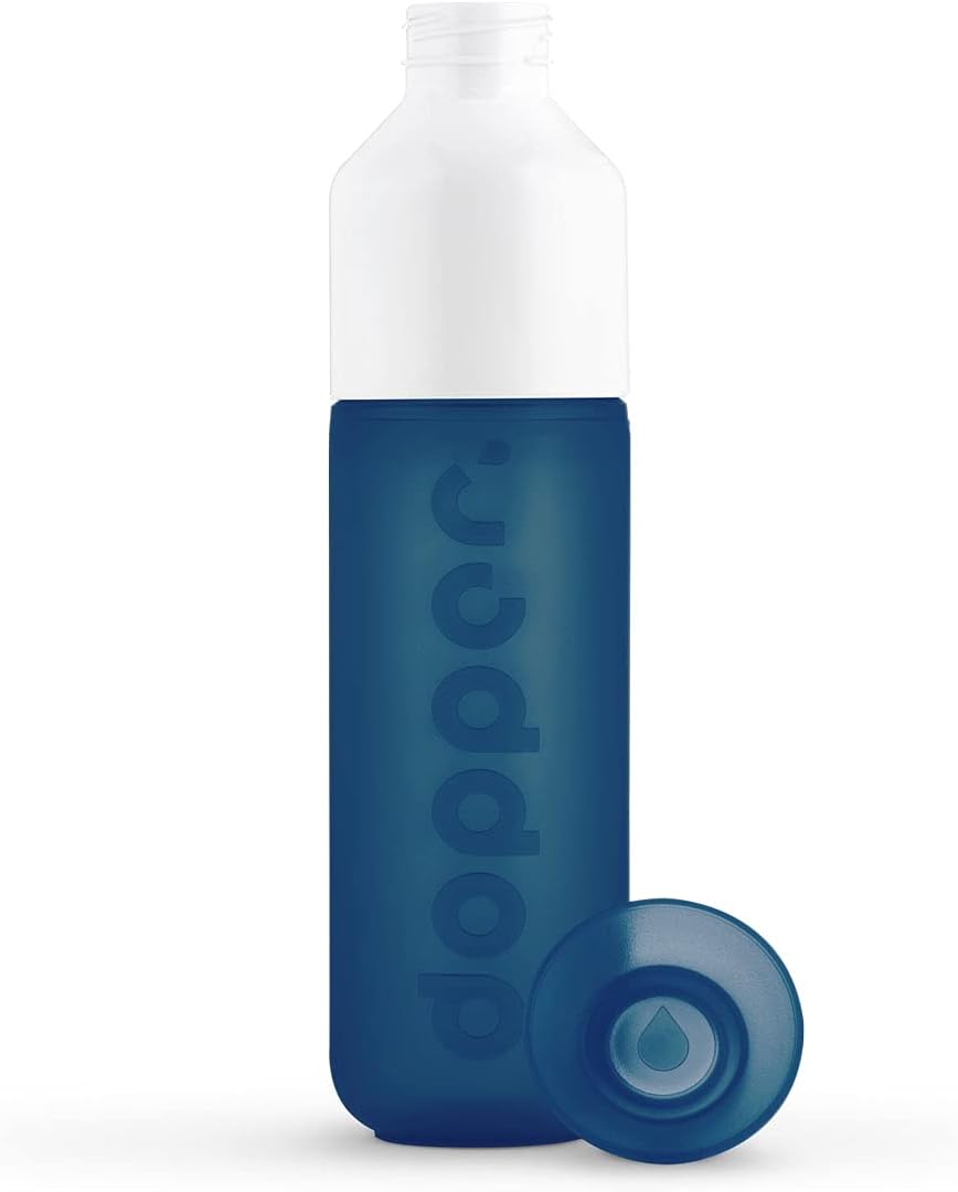 Dopper Original Drinkfles Tidal Teal 450ml - 100% Recyclebare Waterfles - BPA- en ftalaatvrij - Ideale Waterfles voor Onderweg, Fitness & Kantoor
