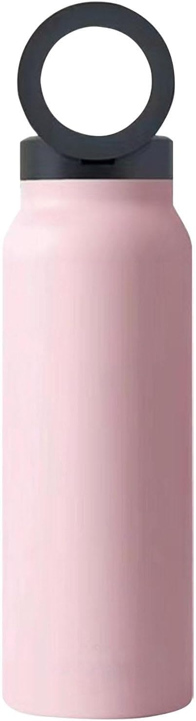 Vacuüm geïsoleerde magnetische waterfles - 24oz Gym & Sport Fles met telefoonhouder | Lekvrije magnetische fles voor buiten rijden, auto en sportschool