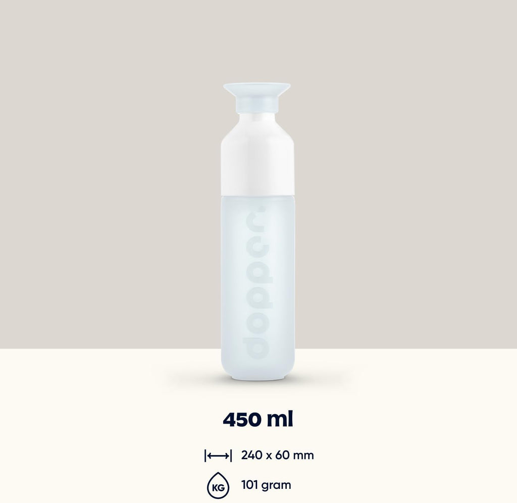 Dopper Original Drinkfles Tidal Teal 450ml - 100% Recyclebare Waterfles - BPA- en ftalaatvrij - Ideale Waterfles voor Onderweg, Fitness & Kantoor