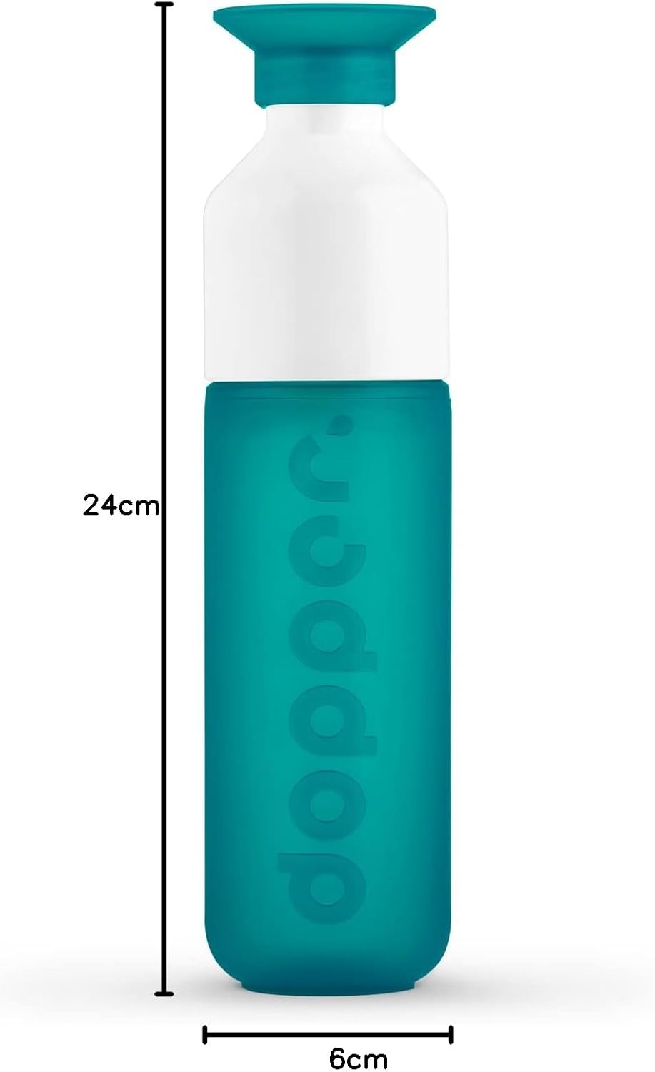Dopper Original Drinkfles Tidal Teal 450ml - 100% Recyclebare Waterfles - BPA- en ftalaatvrij - Ideale Waterfles voor Onderweg, Fitness & Kantoor
