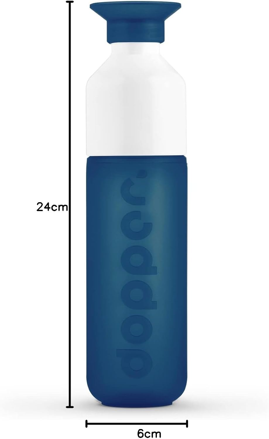 Dopper Original Drinkfles Tidal Teal 450ml - 100% Recyclebare Waterfles - BPA- en ftalaatvrij - Ideale Waterfles voor Onderweg, Fitness & Kantoor