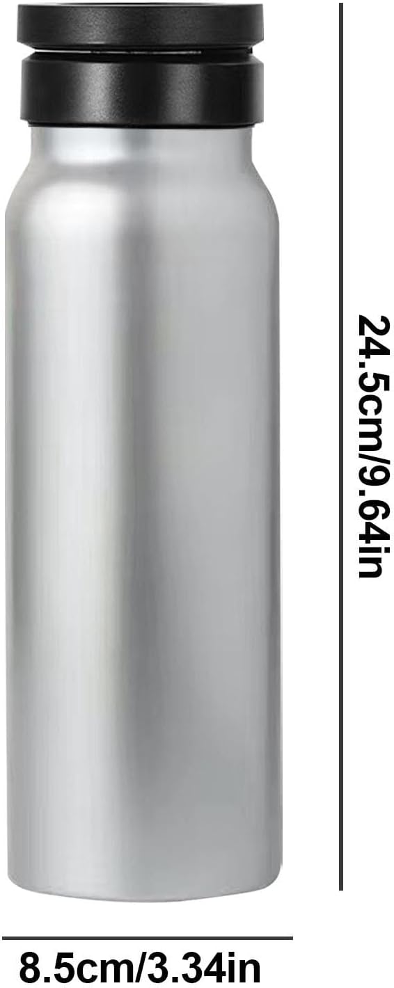 Vacuüm geïsoleerde magnetische waterfles - 24oz Gym & Sport Fles met telefoonhouder | Lekvrije magnetische fles voor buiten rijden, auto en sportschool