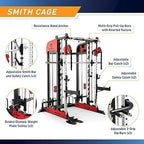 Marcy Pro Deluxe Smith Cage Home Gym Systeem voor Gewichtstraining SM-7553