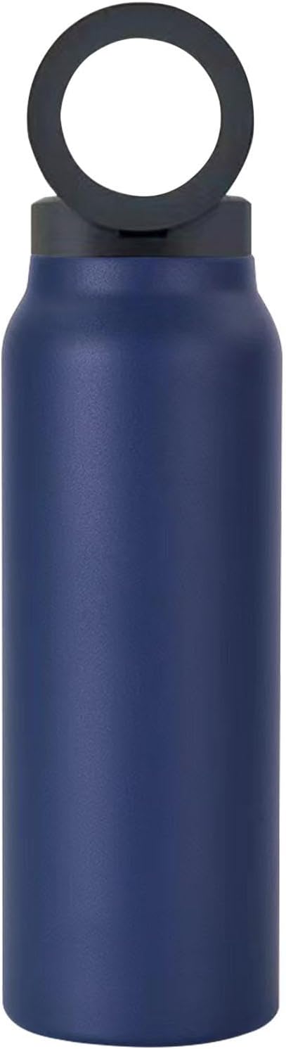 Vacuüm geïsoleerde magnetische waterfles - 24oz Gym & Sport Fles met telefoonhouder | Lekvrije magnetische fles voor buiten rijden, auto en sportschool