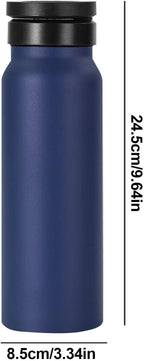Vacuüm geïsoleerde magnetische waterfles - 24oz Gym & Sport Fles met telefoonhouder | Lekvrije magnetische fles voor buiten rijden, auto en sportschool