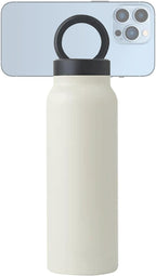 Vacuüm geïsoleerde magnetische waterfles - 24oz Gym & Sport Fles met telefoonhouder | Lekvrije magnetische fles voor buiten rijden, auto en sportschool