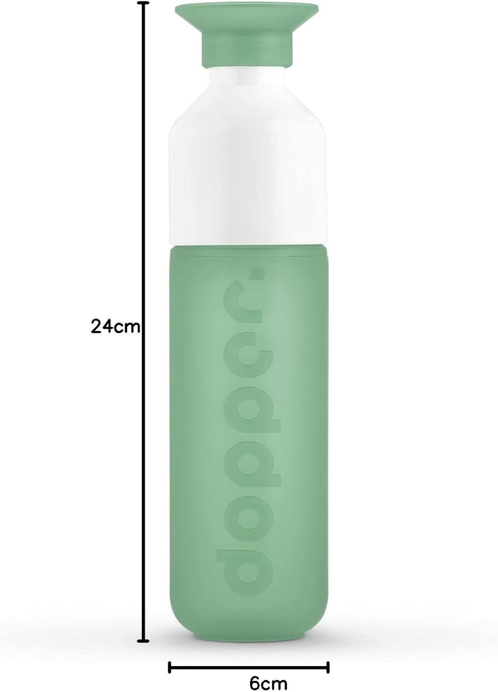 Dopper Original Drinkfles Tidal Teal 450ml - 100% Recyclebare Waterfles - BPA- en ftalaatvrij - Ideale Waterfles voor Onderweg, Fitness & Kantoor
