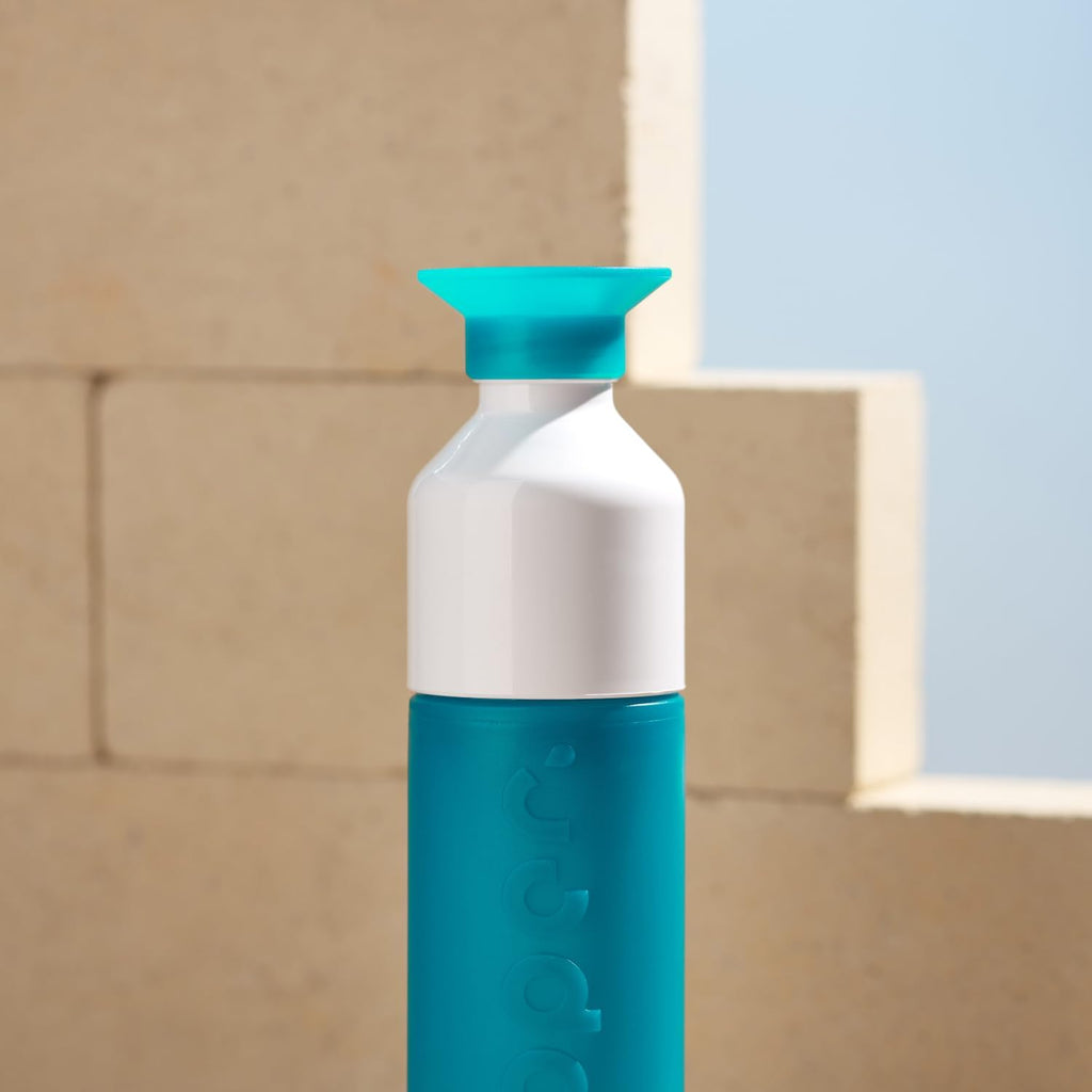 Dopper Original Drinkfles Tidal Teal 450ml - 100% Recyclebare Waterfles - BPA- en ftalaatvrij - Ideale Waterfles voor Onderweg, Fitness & Kantoor