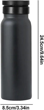 Vacuüm geïsoleerde magnetische waterfles - 24oz Gym & Sport Fles met telefoonhouder | Lekvrije magnetische fles voor buiten rijden, auto en sportschool