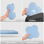 Flintronic Yoga-kniebeschermer, set van 2 antislip, yogamat, yoga-steunkussen, sportbalanskussen, comfortabele lichtgewicht ondersteuning voor knieën, handen, polsen en ellebogen - 20 x 20 cm, met