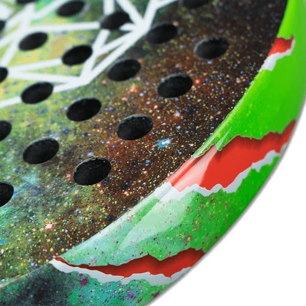 MATCHU - Padel racket - Inclusief een draagtas - 100% carbon frame, fiberglasse toplaag en zacht EVA foam - 3D grip technologie