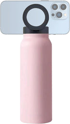 Vacuüm geïsoleerde magnetische waterfles - 24oz Gym & Sport Fles met telefoonhouder | Lekvrije magnetische fles voor buiten rijden, auto en sportschool