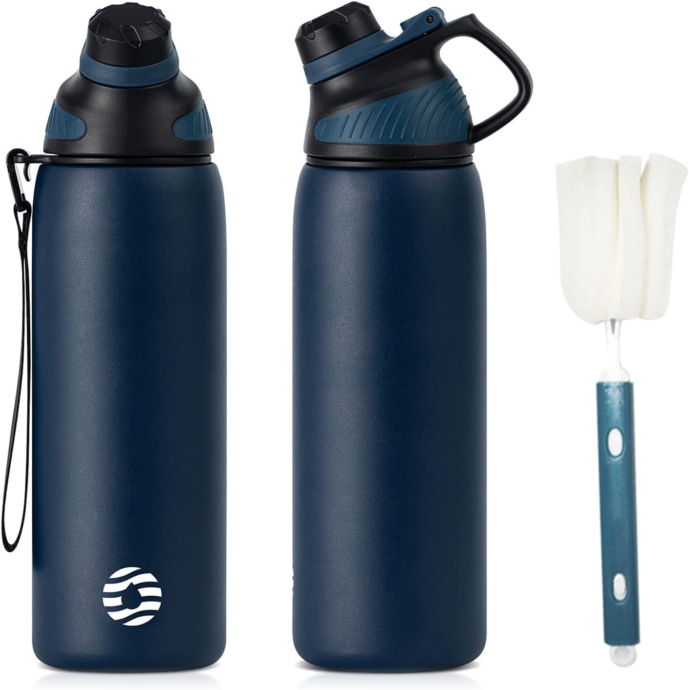 Fjbottle RVS Waterfles Sport met Magnetische Dop – 1500ml, 1000ml, 800ml, 600ml, 400ml – BPA-vrij & Lekvrij – Geschikt voor Koolzuur – Thermosfles voor School, Fitness, Kinderen