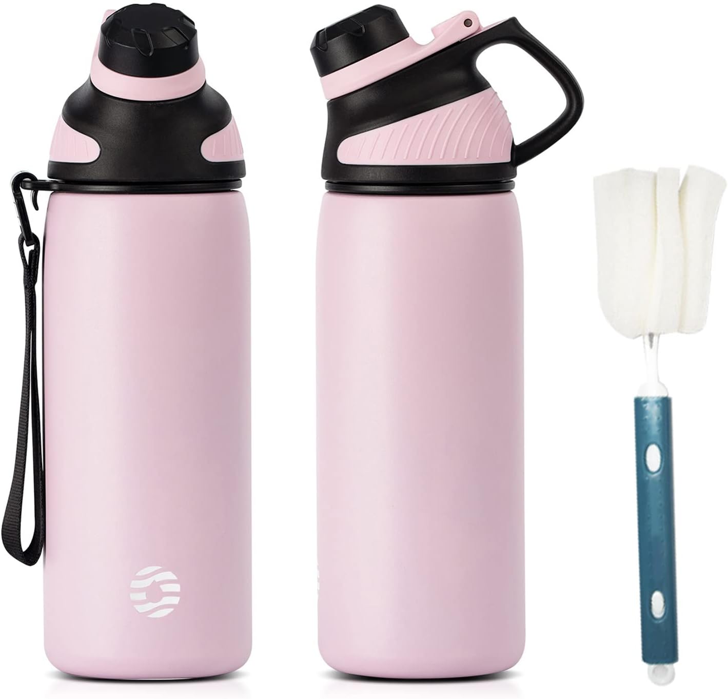 Fjbottle RVS Waterfles Sport met Magnetische Dop – 1500ml, 1000ml, 800ml, 600ml, 400ml – BPA-vrij & Lekvrij – Geschikt voor Koolzuur – Thermosfles voor School, Fitness, Kinderen