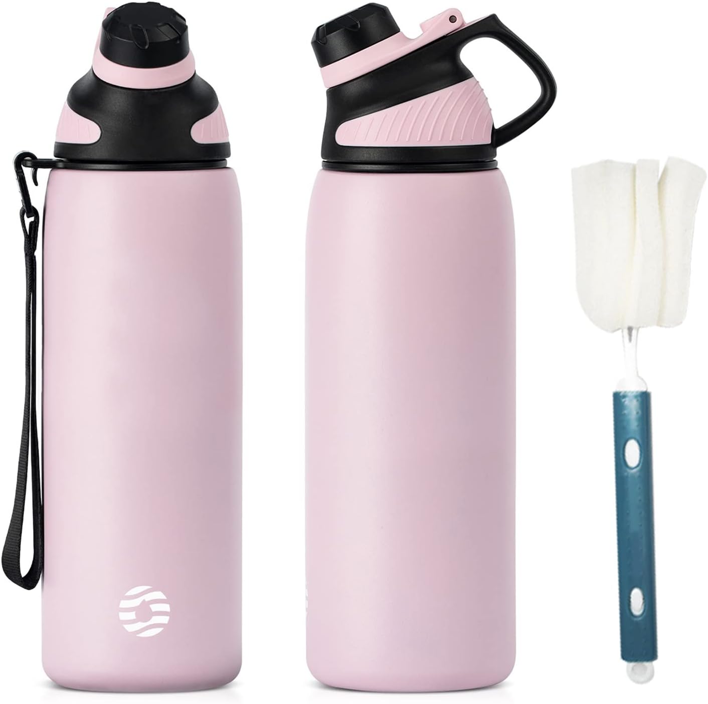 Fjbottle RVS Waterfles Sport met Magnetische Dop – 1500ml, 1000ml, 800ml, 600ml, 400ml – BPA-vrij & Lekvrij – Geschikt voor Koolzuur – Thermosfles voor School, Fitness, Kinderen