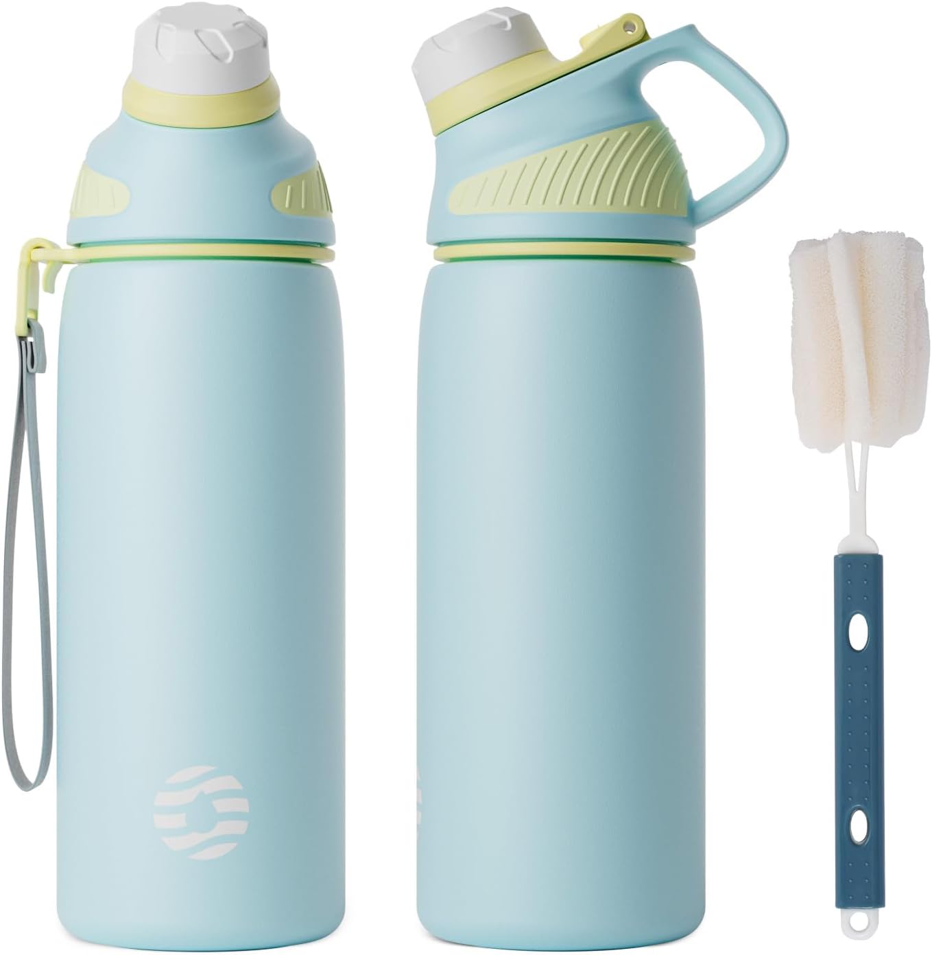 Fjbottle RVS Waterfles Sport met Magnetische Dop – 1500ml, 1000ml, 800ml, 600ml, 400ml – BPA-vrij & Lekvrij – Geschikt voor Koolzuur – Thermosfles voor School, Fitness, Kinderen