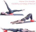 flintronic 25 cm mini pilatesbal, kleine anti-burst oefenbal voor yoga, pilates, balans, fysiotherapie, stretching en core fitness - inclusief stabiliteitsbal workoutgids