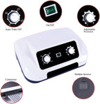 Air Compression Leg Massager System door Sequential Compression Device, Compression Pump, Recovery Boots, Blood Circulation Machine, Home and Office Use (Color : 2 arm and machine, Size : 6 cavity)
