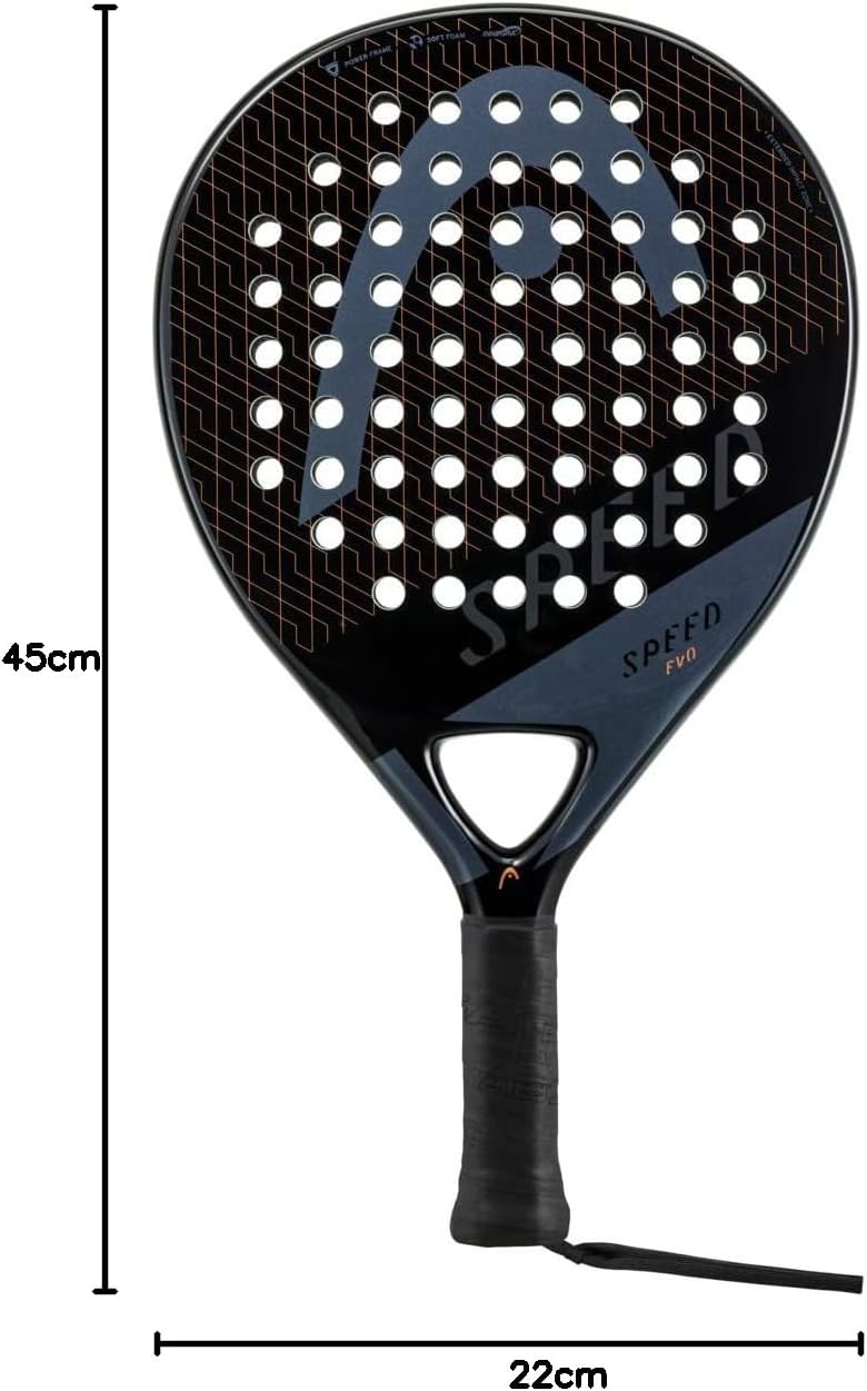 HEAD Evo Speed 2023 padel racket, zwart