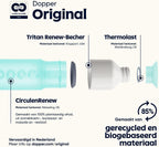 Dopper Original Drinkfles Tidal Teal 450ml - 100% Recyclebare Waterfles - BPA- en ftalaatvrij - Ideale Waterfles voor Onderweg, Fitness & Kantoor