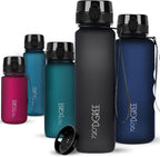 720°DGREE uberBottle Drinkfles, waterfles + fruitzeef, 350 ml, 500 ml, 650 ml, 1 l, 1,5 l, 2 l, BPA-vrij, waterdicht, lekvrij, herbruikbaar, licht, ideaal voor school, sport, fitness, fitnessstudio