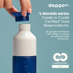 Dopper Original Drinkfles Tidal Teal 450ml - 100% Recyclebare Waterfles - BPA- en ftalaatvrij - Ideale Waterfles voor Onderweg, Fitness & Kantoor