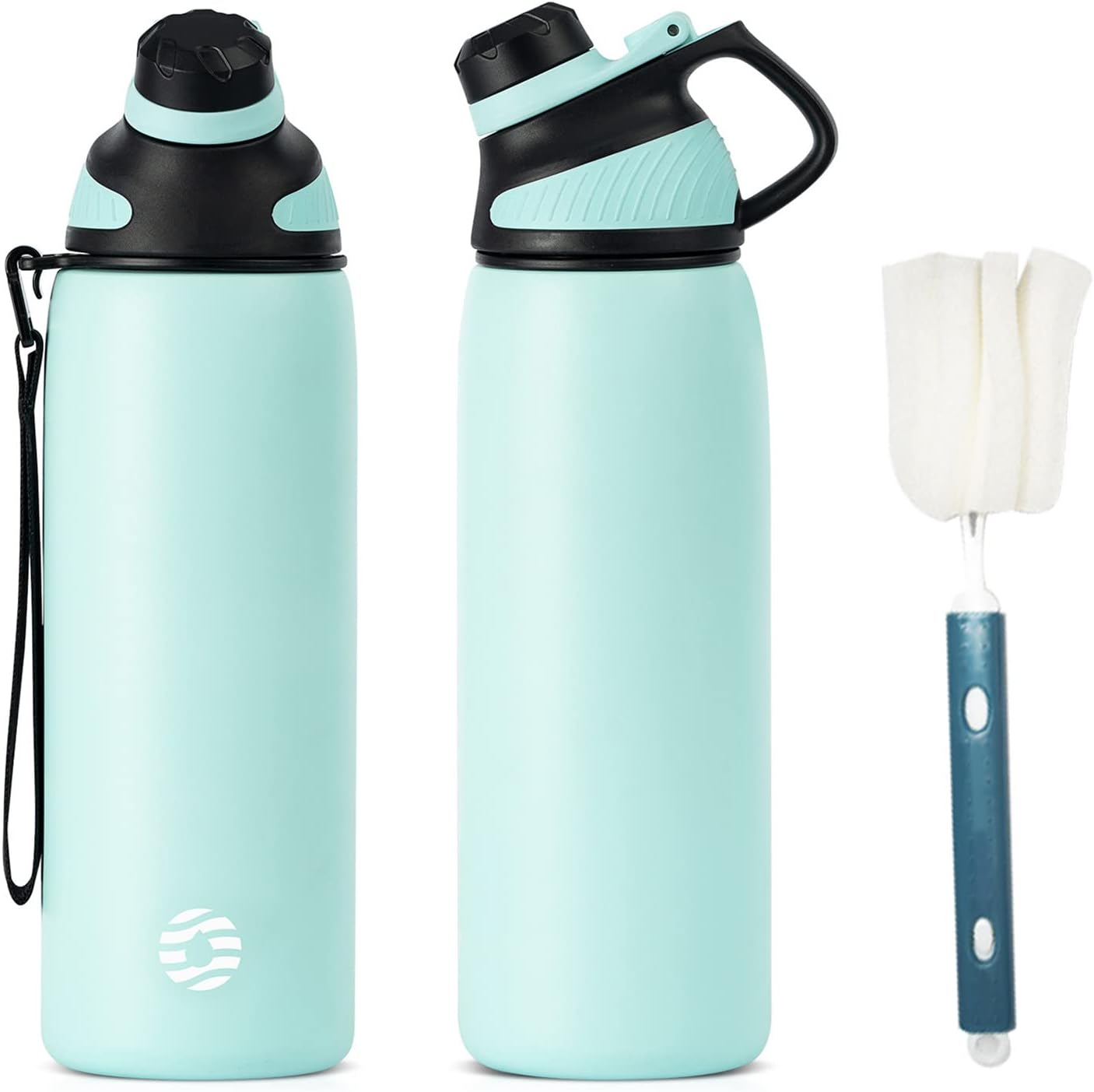 Fjbottle RVS Waterfles Sport met Magnetische Dop – 1500ml, 1000ml, 800ml, 600ml, 400ml – BPA-vrij & Lekvrij – Geschikt voor Koolzuur – Thermosfles voor School, Fitness, Kinderen