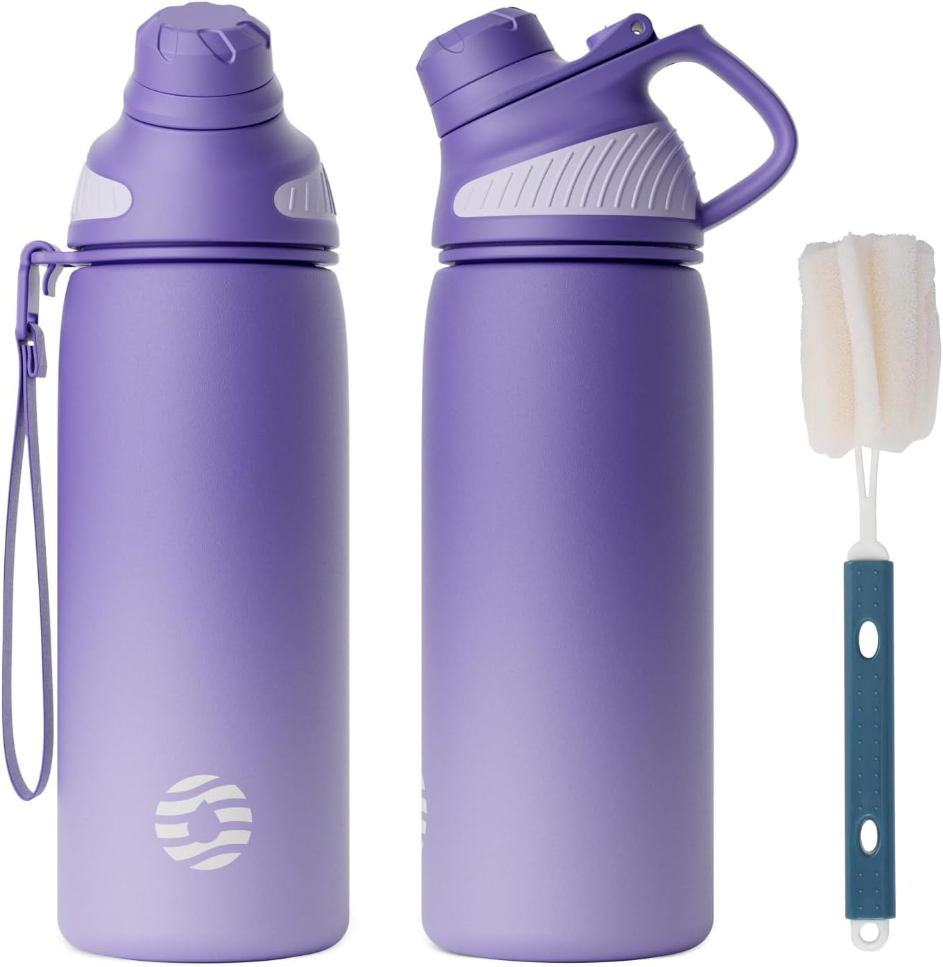 Fjbottle RVS Waterfles Sport met Magnetische Dop – 1500ml, 1000ml, 800ml, 600ml, 400ml – BPA-vrij & Lekvrij – Geschikt voor Koolzuur – Thermosfles voor School, Fitness, Kinderen