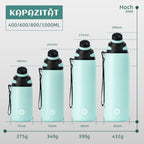 Fjbottle RVS Waterfles Sport met Magnetische Dop – 1500ml, 1000ml, 800ml, 600ml, 400ml – BPA-vrij & Lekvrij – Geschikt voor Koolzuur – Thermosfles voor School, Fitness, Kinderen