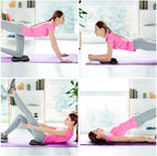 Flintronic Yoga-kniebeschermer, set van 2 antislip, yogamat, yoga-steunkussen, sportbalanskussen, comfortabele lichtgewicht ondersteuning voor knieën, handen, polsen en ellebogen - 20 x 20 cm, met