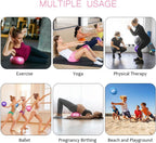 flintronic 25 cm mini pilatesbal, kleine anti-burst oefenbal voor yoga, pilates, balans, fysiotherapie, stretching en core fitness - inclusief stabiliteitsbal workoutgids