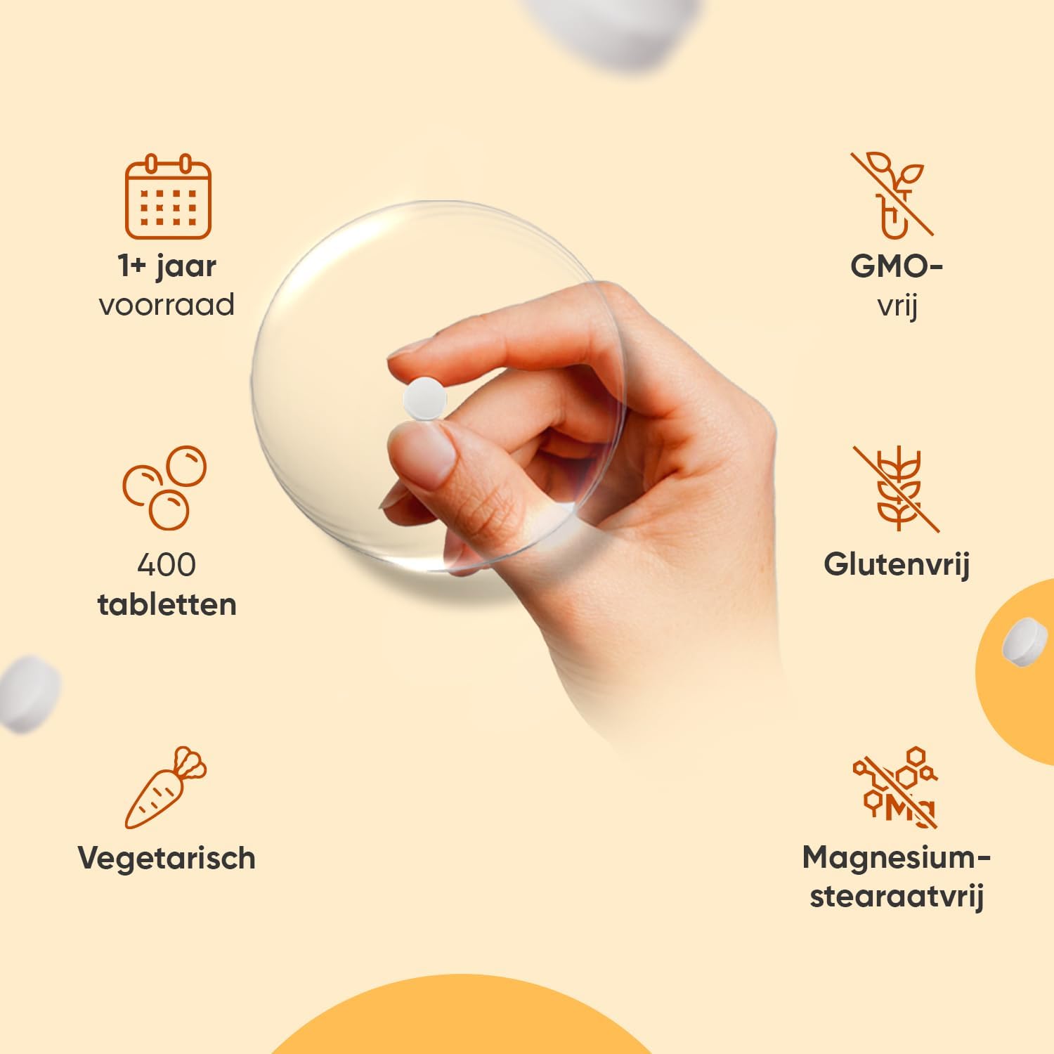 Vitamine D tabletten - 2000 IE vitamine D3 per portie - 400 vegetarische tabletten voor 1+ jaar voorraad - Gemaakt in het Verenigd Koninkrijk - Van WeightWorld