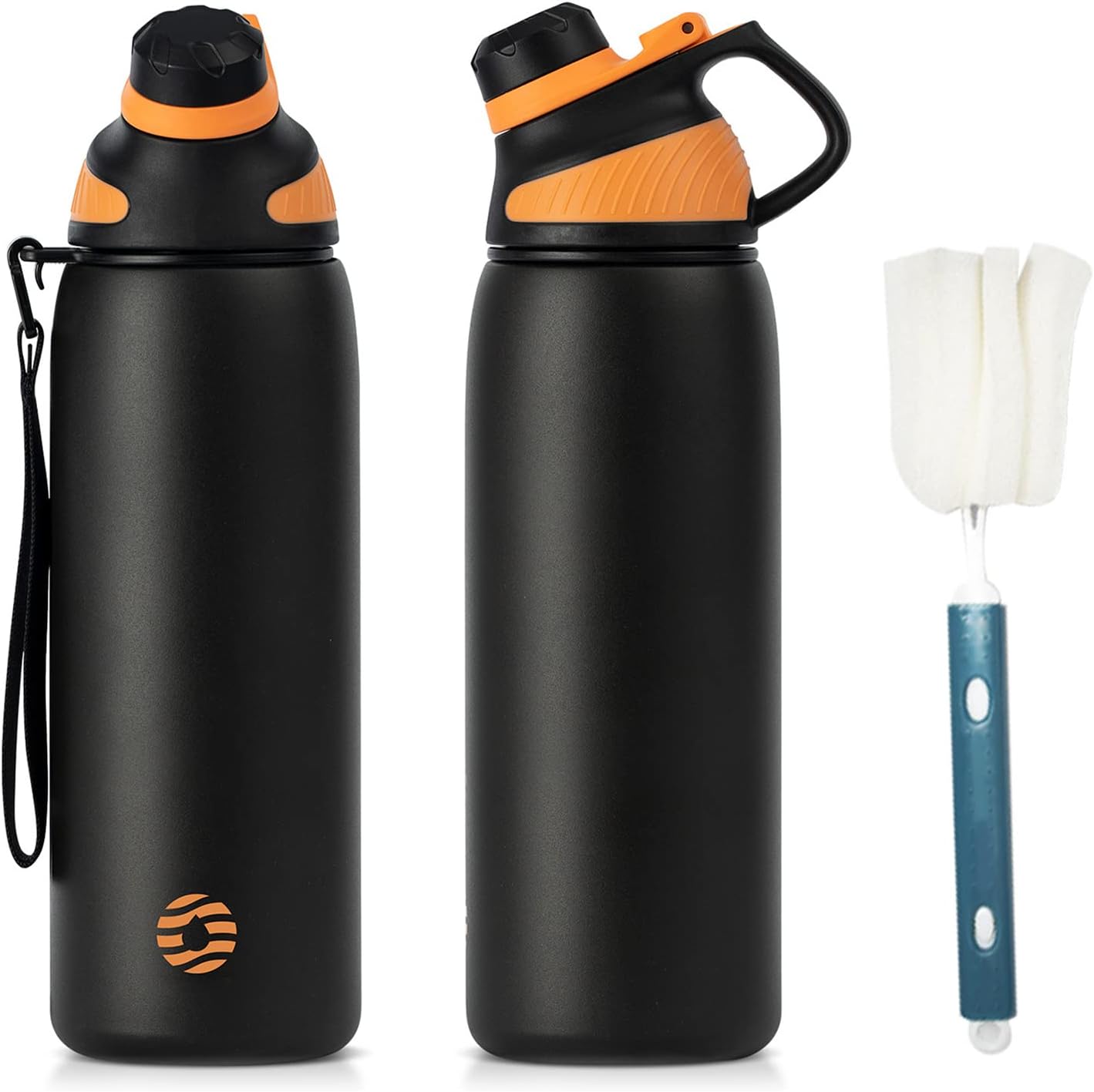 Fjbottle RVS Waterfles Sport met Magnetische Dop – 1500ml, 1000ml, 800ml, 600ml, 400ml – BPA-vrij & Lekvrij – Geschikt voor Koolzuur – Thermosfles voor School, Fitness, Kinderen