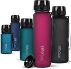720°DGREE uberBottle Drinkfles, waterfles + fruitzeef, 350 ml, 500 ml, 650 ml, 1 l, 1,5 l, 2 l, BPA-vrij, waterdicht, lekvrij, herbruikbaar, licht, ideaal voor school, sport, fitness, fitnessstudio