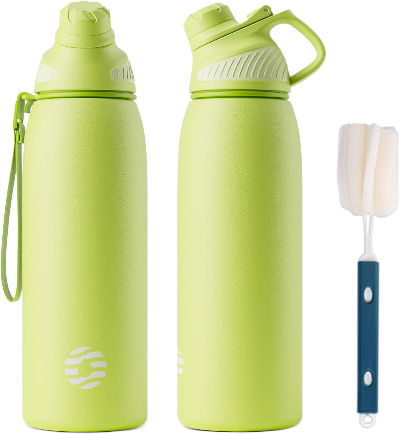 Fjbottle RVS Waterfles Sport met Magnetische Dop – 1500ml, 1000ml, 800ml, 600ml, 400ml – BPA-vrij & Lekvrij – Geschikt voor Koolzuur – Thermosfles voor School, Fitness, Kinderen