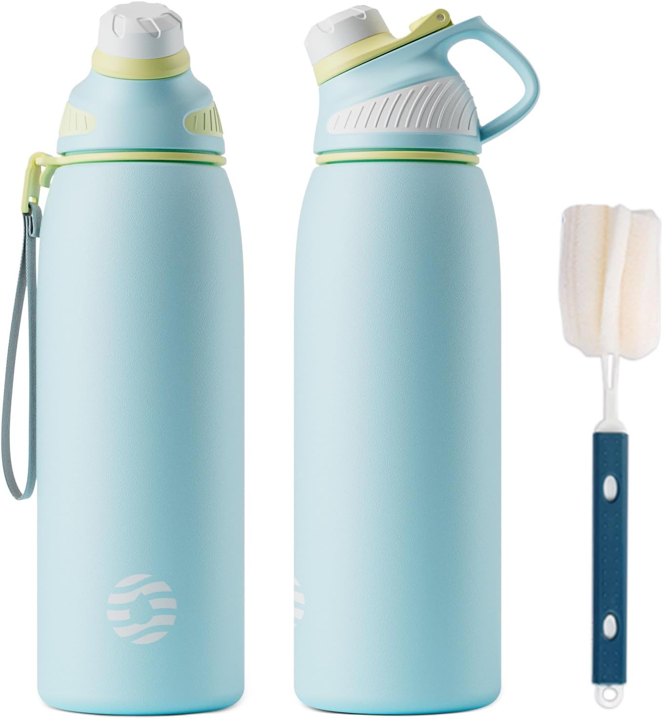 Fjbottle RVS Waterfles Sport met Magnetische Dop – 1500ml, 1000ml, 800ml, 600ml, 400ml – BPA-vrij & Lekvrij – Geschikt voor Koolzuur – Thermosfles voor School, Fitness, Kinderen