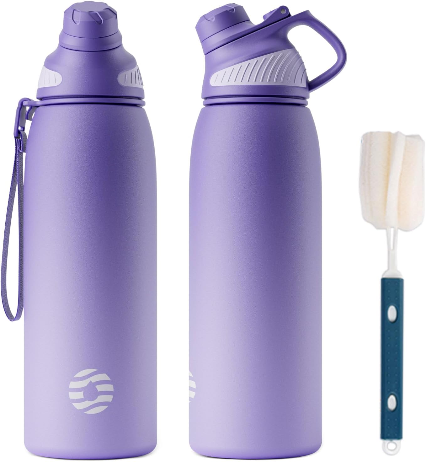 Fjbottle RVS Waterfles Sport met Magnetische Dop – 1500ml, 1000ml, 800ml, 600ml, 400ml – BPA-vrij & Lekvrij – Geschikt voor Koolzuur – Thermosfles voor School, Fitness, Kinderen