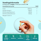 Omega 3 Visolie - 2000 mg - Levert 1100 mg omega 3-vetzuren - 660 mg EPA en 440 mg DHA - 240 softgels voor 4 maanden voorraad - Gemaakt in het Verenigd Koninkrijk - Van WeightWorld