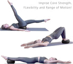 flintronic 25 cm mini pilatesbal, kleine anti-burst oefenbal voor yoga, pilates, balans, fysiotherapie, stretching en core fitness - inclusief stabiliteitsbal workoutgids