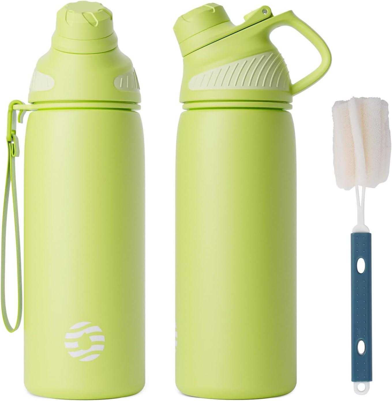 Fjbottle RVS Waterfles Sport met Magnetische Dop – 1500ml, 1000ml, 800ml, 600ml, 400ml – BPA-vrij & Lekvrij – Geschikt voor Koolzuur – Thermosfles voor School, Fitness, Kinderen