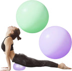 flintronic 25 cm mini pilatesbal, kleine anti-burst oefenbal voor yoga, pilates, balans, fysiotherapie, stretching en core fitness - inclusief stabiliteitsbal workoutgids