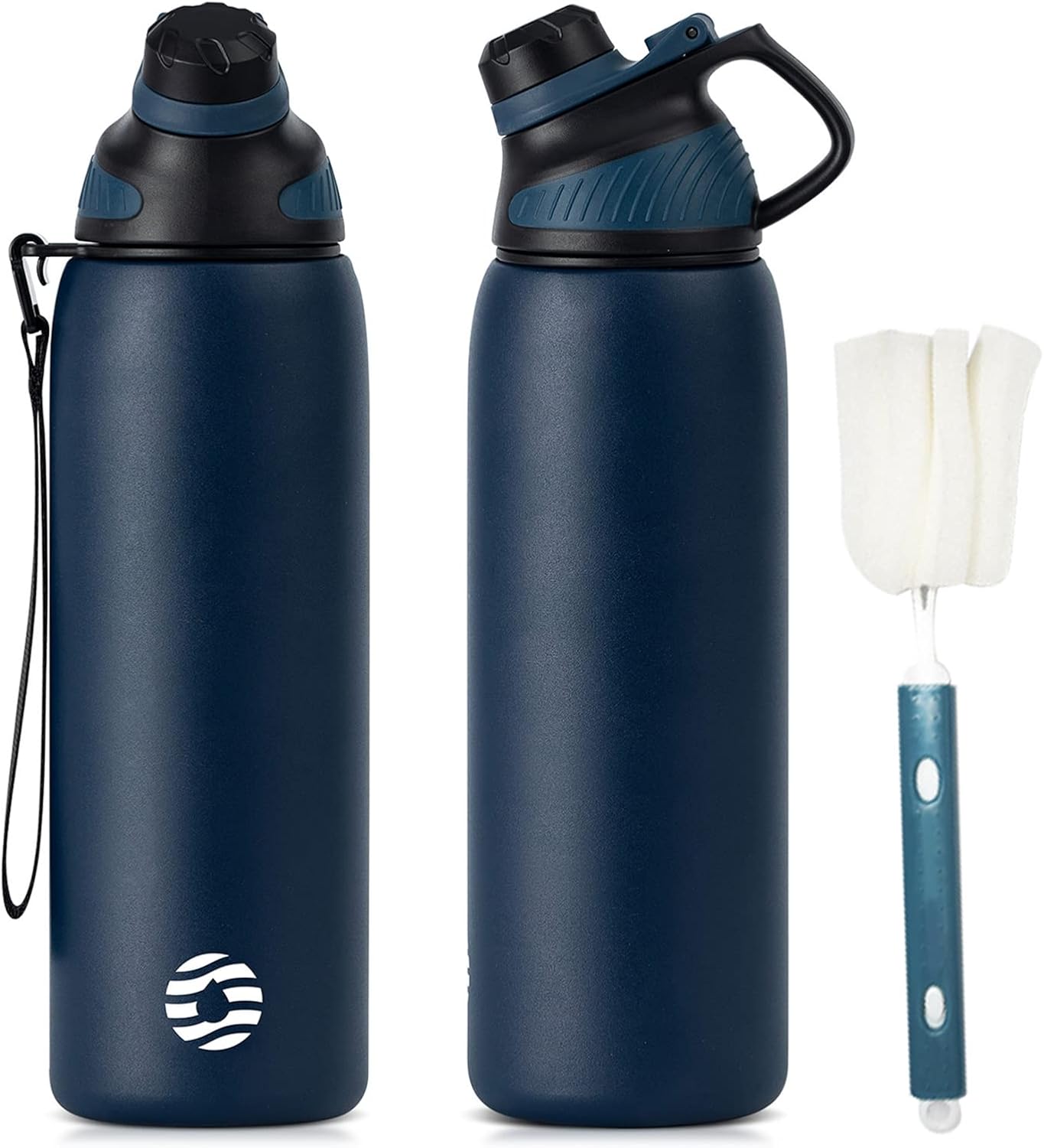 Fjbottle RVS Waterfles Sport met Magnetische Dop – 1500ml, 1000ml, 800ml, 600ml, 400ml – BPA-vrij & Lekvrij – Geschikt voor Koolzuur – Thermosfles voor School, Fitness, Kinderen