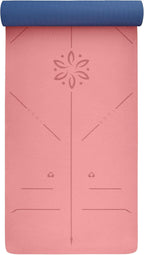 YOGATI – milieuvriendelijke yogamat - TPE, non-slip en dikke yogamat. Yoga Matten met Body Alignment Lines. Perfect Pilates Mat voor workout oefening, Gym en Fitness.