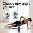 Magcheer Magnetische waterfles met telefoonhouder compatibel met MagSafe geïsoleerde sportfles voor koude dranken voor 24 uur statief fles voor reizen en fitness selfie (zwart)